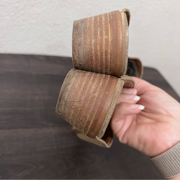 Zodiac tan leather slip on mules with heel western boho size 9.5 - Picture 8 of 14